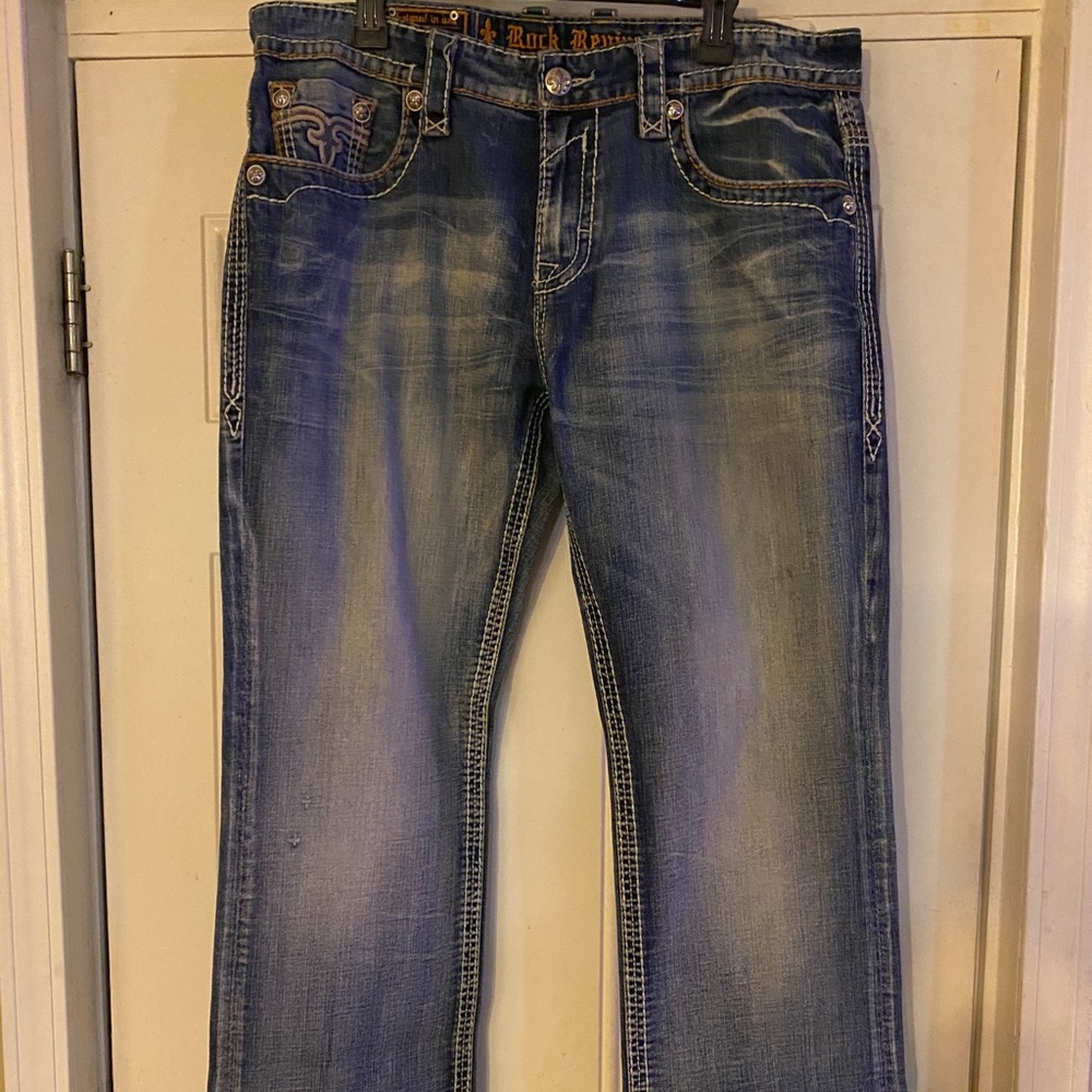 Designer Men size 38 Rock Revival Jeans